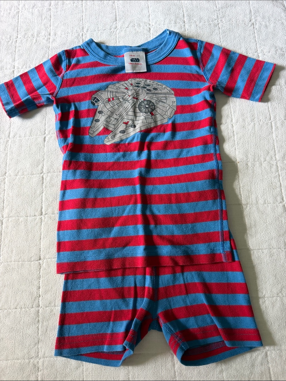 Hannah Andersson Kids Striped Red & Blue StarWars Pajama Set